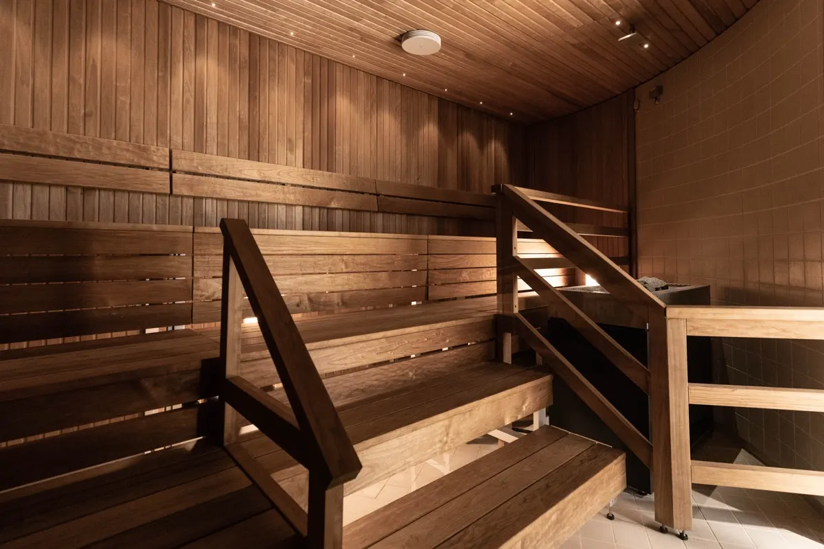 Sauna finlandesa do Scandic Eden Nokia